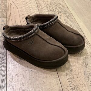 UGG Chocolate Suede Clogs